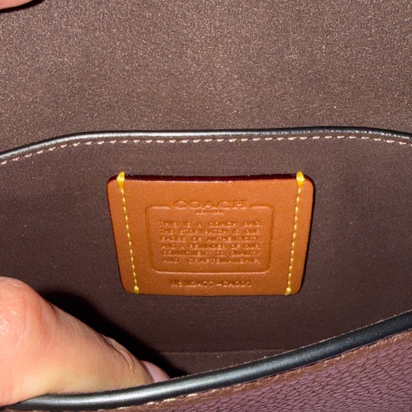 Coach Mila Crossbody Bag Brown with Gold Chain - Picture 6 of 10